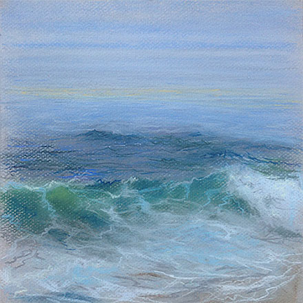 Drapery of the Sea Pastel